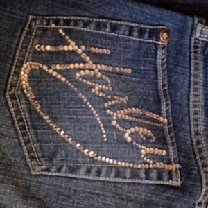 Harley Davidson boot cut blue jeans size 8